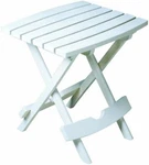 Adams Manufacturing Plastic Quik-fold Side Table, White, 19.75. Fixed Price $37.46.