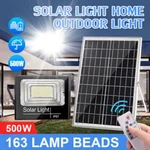 500W Led Solar Floodlight Panel Street Lights Outdoor Yard Waterproof W/ Remote. Fixed Price $19.99.