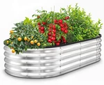 Utopia Home Galvanized Raised Garden Bed Kit 4X2X1FT Planter Box. Fixed Price $37.66.
