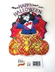 Halloween Holographic Window Clings Cat Pumpkin Decor By Impact Plastics 2000. Fixed Price $17.95.