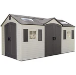 Storage Shed 8 Ft Dual Entry Steel Reinforced Uv Protected Lifetime Outdoor Sand. Fixed Price $4184.99.