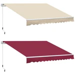 Outsunny 12'X8' Retractable Patio Awning/sun Shade For Outdoor. Fixed Price $199.99.