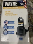 Wayne 1/5HP 1700GPH Submersible Sump Pump VIP15 New!. Fixed Price $49.99.
