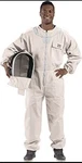 Bees & + U74 Natural Cotton Beekeeper Suit With Fencing Veil, 6XL, Beige. Fixed Price $45.00.
