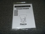 Frontier SS1023B SS1036B SS1067B Fert Spreader Owner Operator Maintenance Manual. Fixed Price $122.67.
