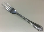 Dinner Fork Update International Stainless UPI1 Beaded Edge Front Back Round Tip. Fixed Price $10.99.