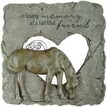 Carson Home Accents Pet Memorial Stone Devoted Angel Horse Gray 10 Inches X. Fixed Price $30.63.