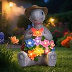 Footreal Solar Garden Outdoor Statues Turtle With 8 Led Lights, Yard Decor To.... Fixed Price $26.49.