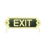 Renovators Supply Brass Sign Board "exit" Business Wall Plate. Fixed Price $25.99.