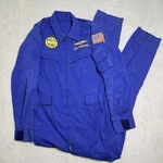 Vtg Flight Suits Ltd Blue Angels Jumpsuit Nas Cecil Field Aic Patched Pilot 42R. Fixed Price $175.00.