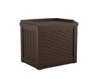 Suncast Outdoor Storage 22-GALLON Java Plastic Deck Box. Fixed Price $53.98.