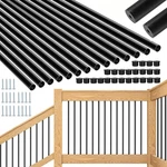 101 Pack Deck Balusters Metal Spindles 26" Aluminum Alloy Railing W/ Connectors. Fixed Price $105.90.