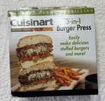 Cuisinart CSBP-100 3-IN-1 Press Patty Maker Burgers Sliders Stuffed New. Fixed Price $9.85.