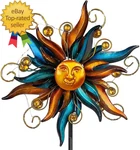 Garden Solar Wind Spinner Sun Outdoor Metal Sculpture Yard Art. Fixed Price $39.99.