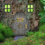 Fairy Garden Doors And Windows For Trees Miniature Gnome Home Glow The. Fixed Price $23.95.
