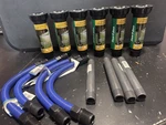 Lot 6 Rain Bird 1804QDS-25 Inch Pop-up Sprinkler & Orbit Risers. Fixed Price $45.00.