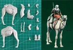 1/35 Desert Cavalry With Camel Resin Figure Model Kit Unassembled Unpainted New. Fixed Price $19.99.