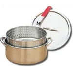 New King Kooker 9 Qt. Stainless Steel Deep Fryer Basket And Lid. Fixed Price $80.00.
