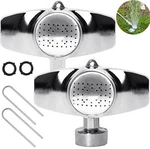 Morvat Metal Garden Sprinkler With Gentle Water Flow Up To 30 Ft, 2 Pack. Fixed Price $12.49.