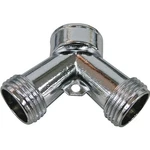 Prosource PMB-064 Y-connector, 3/4 X In, Metal, Chrome, For: Garden Hose. Fixed Price $16.03.