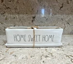 Rae Dunn Home Sweet Garden Rectangular Planter Magenta Artisan New W/tags. Fixed Price $65.00.