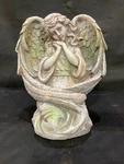Alpine Polyresin Stone 19 In. Guardian Angel Garden Statue. Fixed Price $55.99.