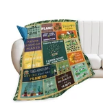 Gardening Lover Gifts Throw Blanket Plush Cozy Flannel Fleece 50X40 Inch. Fixed Price $34.31.