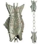 Good Directions 487V1-8 Fish Rain Chain 8-1/2 Feet Long Large Wide Mouthed. Fixed Price $160.87.