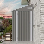 Patio Tool Storage Shed W/ Lockable Door Slooping Roof Metal Garden Backyard. Fixed Price $359.99.