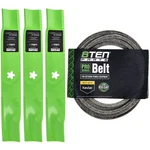 Mower Blades & Deck Belt Kit For Husqvarna YTH2348 YTH23V48 YTH22K48 YTH2448T. Fixed Price $52.95.