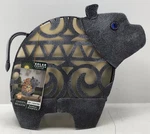 Gerson Garden Meadow Solar Metal Hippopotamus Outdoor Sculpture. Fixed Price $45.04.