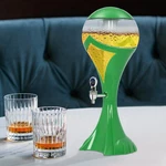 3-LITER Beverage Dispenser Glass Ball With Ice Core Wine Green. Fixed Price $31.27.