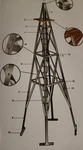 27FT Aermotor Windmill Style Tower, New, With Galvanized Platform & Anchors. Fixed Price $1850.00.
