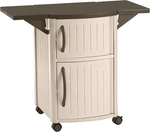Suncast Outdoor Grilling Prep Station Table W/storage,taupe/brown. Fixed Price $199.00.