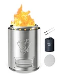 Tabletop Fire Pit 9.7 X 7.1 In, Flame Intensity Control Camping Stove For Out.... Fixed Price $47.17.