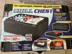 Chill Chest Ice-less Lightweight Folding Collapsible 41QT. Cooler As Seen On Tv. Fixed Price $30.00.