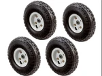 New 4 Tire Set 10" Steel Air Pneumatic Hand Truck Dolly Wagon Industrial Wheel. Fixed Price $49.99.