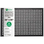 Envelor Anti Fatigue 4 Pack Rubber Floor Mats Door Non Slip Drainage .... Fixed Price $155.84.