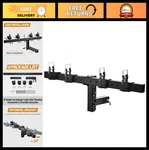 Heavy-duty Dual Trash Can Hauler, 2" Receiver Hitch, Wheeled Outdoor Transport F. Fixed Price $136.99.
