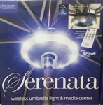 Treasure Garden Serenata Wireless Umbrella Led Light & Media/music Center Iron. Fixed Price $89.00.