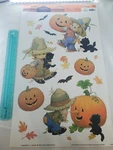 New 2009 Impact Halloween Theme Window Clings Kid Pumpkin Bats Black Cat Glitter. Fixed Price $10.99.