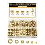 228PCS Brass Compression Ferrules Kit 6 Sizes For Air Brake Hose Tubing. Fixed Price $35.99.