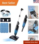 2-IN-1 Stick Vacuum & Electric Mop With 600W Powerful Suction For Hard Floors. Fixed Price $85.49.