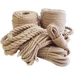 Natural Thick Hemp Rope Twisted Strong Jute 4-STRAND Burlap For Craft. Fixed Price $75.99.