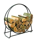 Panacea Black Powder Coated Steel Log Hoop Rack. Fixed Price $78.70.