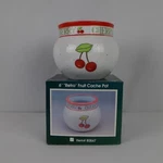Indoor Cache Pot Planter 6" Retro Fruit Cherry Pacific Rim Import Corp Garden. Fixed Price $15.00.