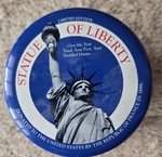Tin Metal Canister Vintage Patriotic Statue Liberty Capitals Cookie Valley Brook. Fixed Price $15.00.