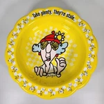 Hallmark Grumpy Maxine Large Yellow Plastic Bowl Chips Snack Party Vintage. Fixed Price $15.99.