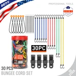 Cords With Hooks 30PC Ball Bungees Set Canopy Ties Tarp Clips Cargo Net. Fixed Price $22.99.