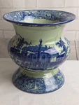 Victoria Ware Ironstone England Blue Jardiniere Planter Flower Vase Large. Fixed Price $179.99.